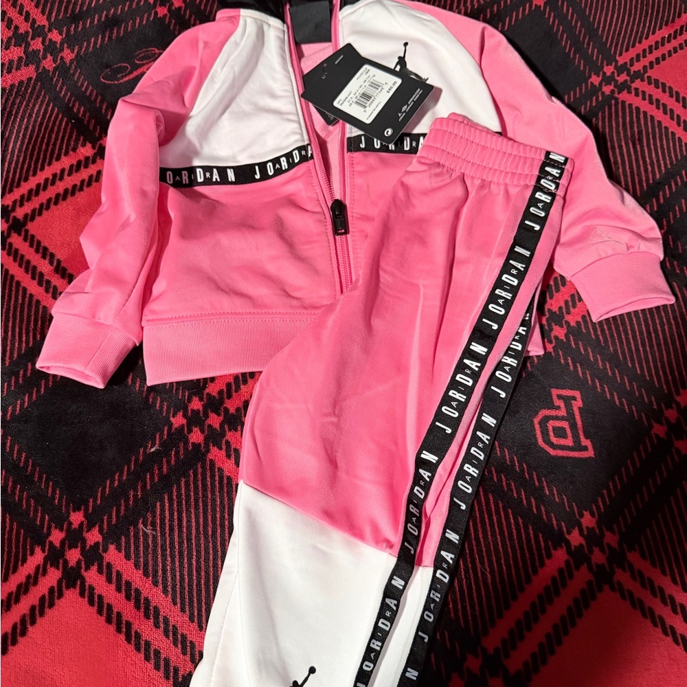 Jordan Pinksicle and White 2-Piece Set